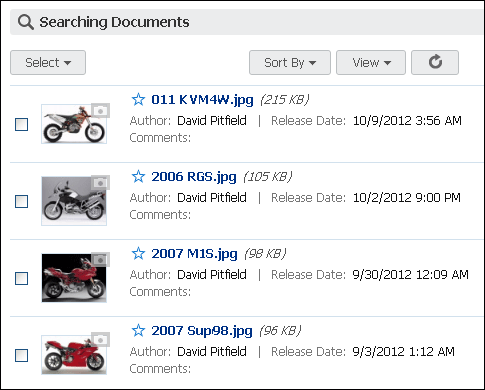 Graphic of search results