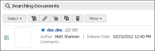 List Toolbar