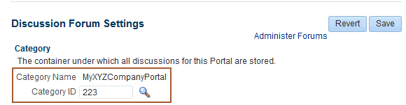 Portal Discussion Forum Settings: Multiple Forums