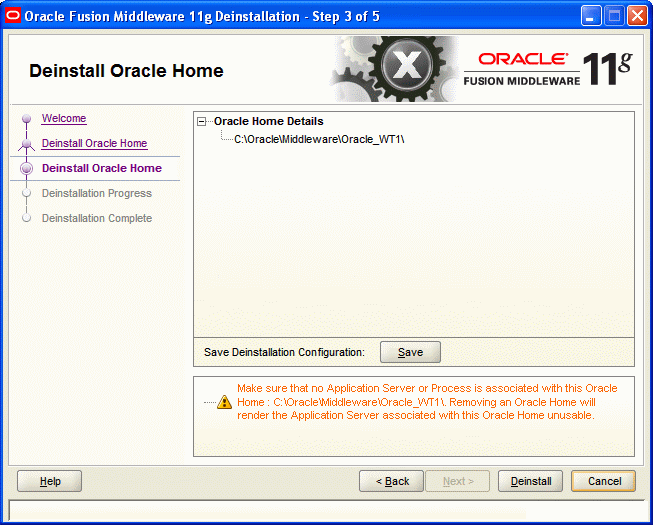Description of de_deinstall_oracle_home.gif follows