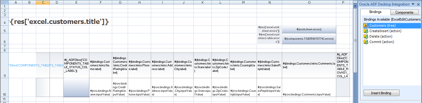 ADF Desktop Integration Components and Bindings