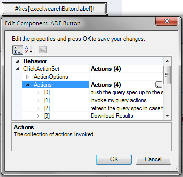 ADF Button component for simple search form