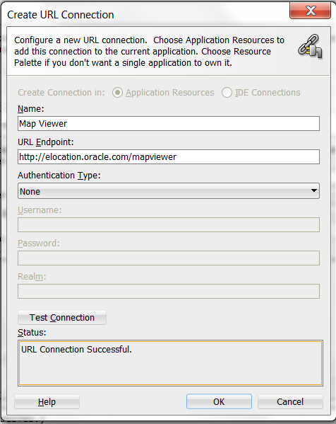 Create map viewer URL connection