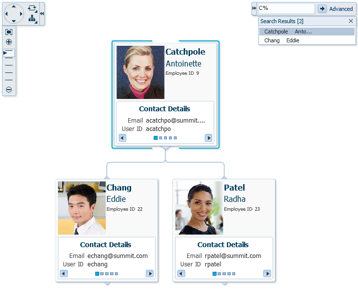 Hierarchy Viewer Search Results Panel