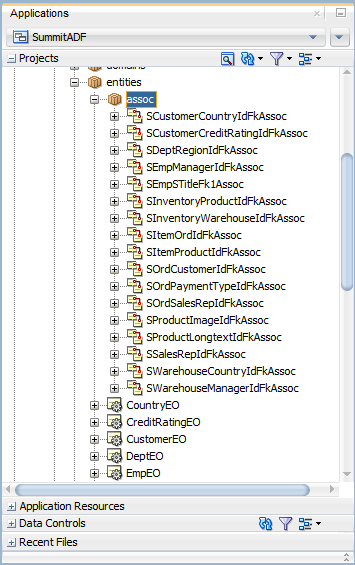 Image of Application Navigator after association refactoring