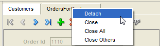 Tester context menu