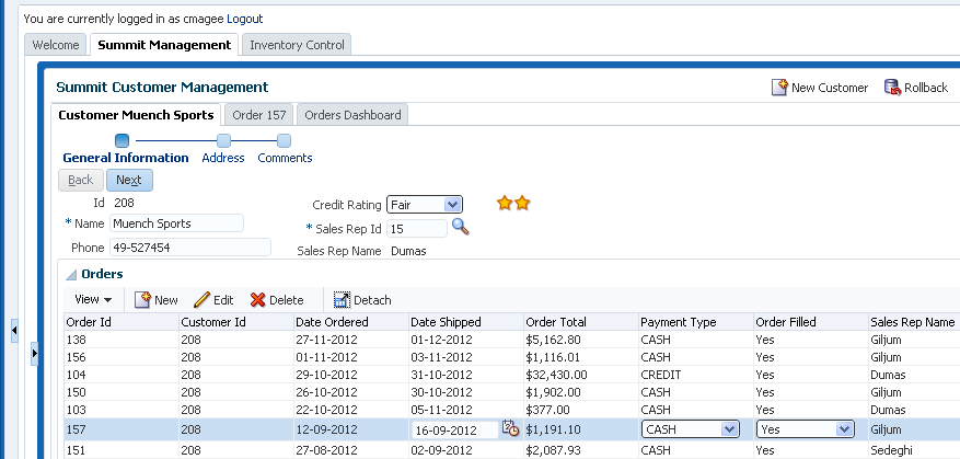 Task Flows for Creating and Editing Data