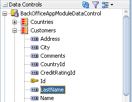 attributes for Customers collection
