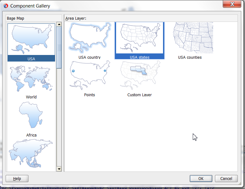 Component Gallery for thematic maps.