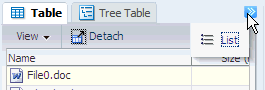panelTabbed component with an Overflow icon