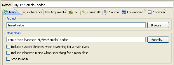 Defining a Lauch Configuration for a Runnable File Defining a Lauch Configuration for a Runnable File