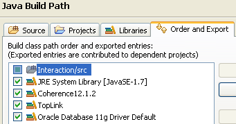 Order and Export for Libraries for the Java Build Path Order and Export for Libraries for the Java Build Path