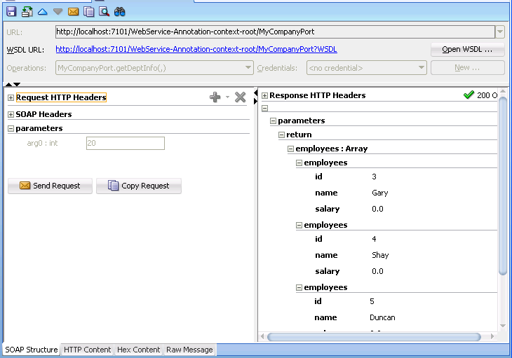 HTTP Analyzer Test Window
