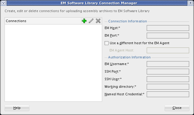 EM Software Library connection manager EM Software Library connection manager