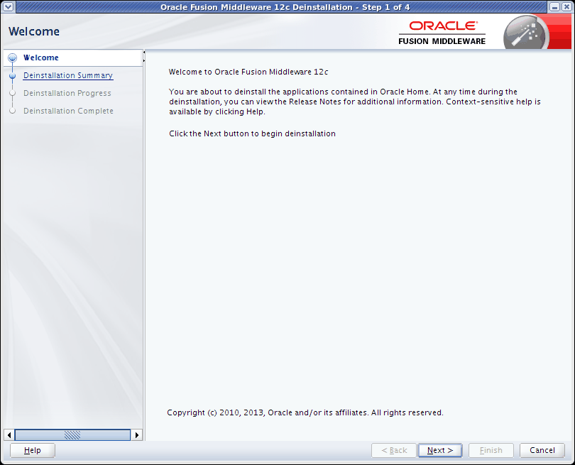 Welcome page
