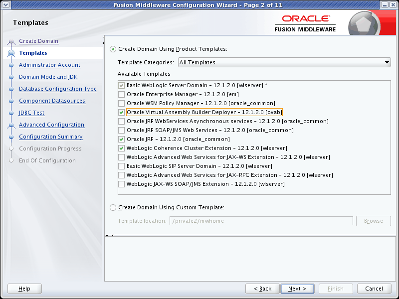 Templates screen Templates screen