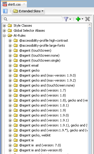 At-Rules in the Selector Tree