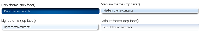 Default Appearance of Themes