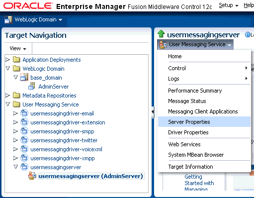 UMS server properties UMS server properties