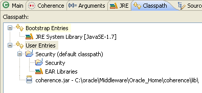 Classpath for the Servers