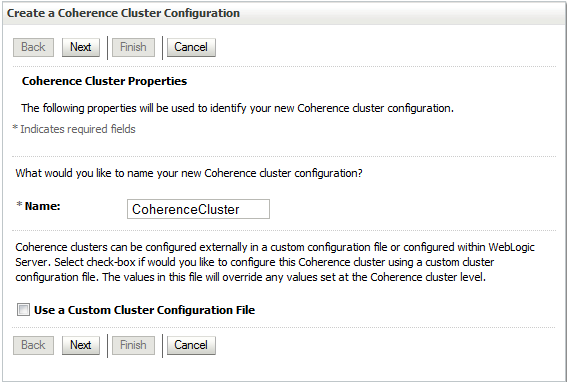 Creating a Coherence Cluster
