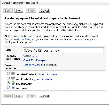 Locating the Deployable Application