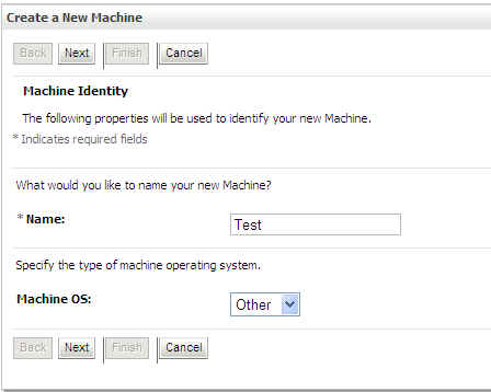 Creating a New Machine
