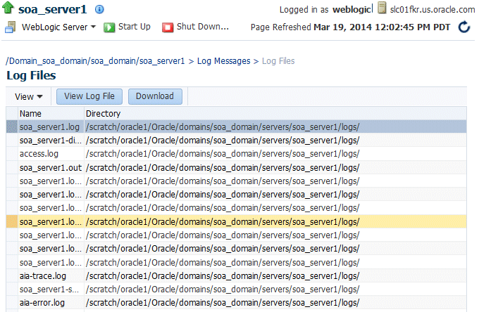 Description of viewlog.gif follows