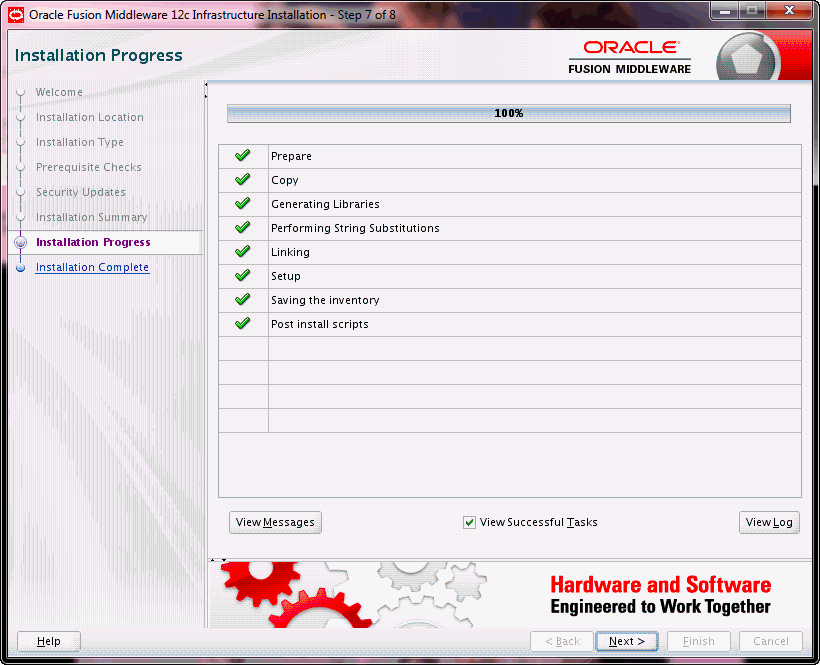 Description of wls_install_progress.gif follows Description of wls_install_progress.gif follows