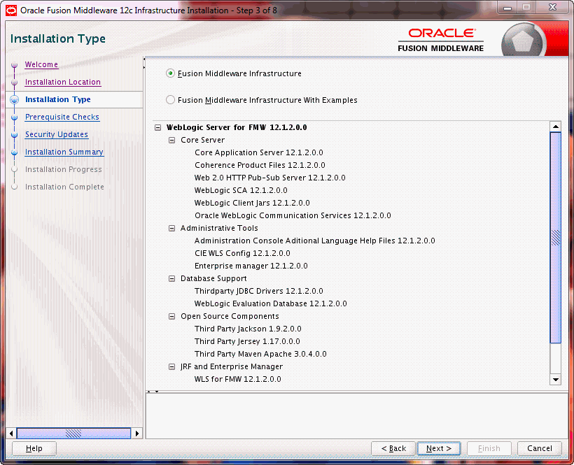 Description of wls_install_type.gif follows Description of wls_install_type.gif follows