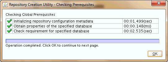 checking prerequisites for database connection checking prerequisites for database connection