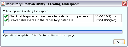 validating and creating tablespaces validating and creating tablespaces