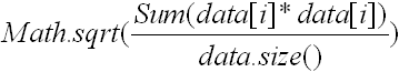 eq of rms eq of rms