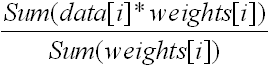 eq of weighted mean eq of weighted mean