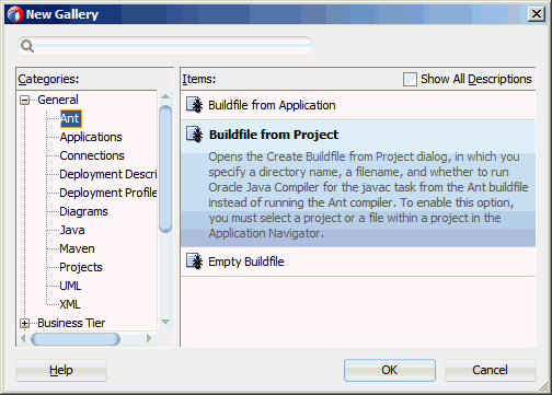 Ant Buildfile for a project