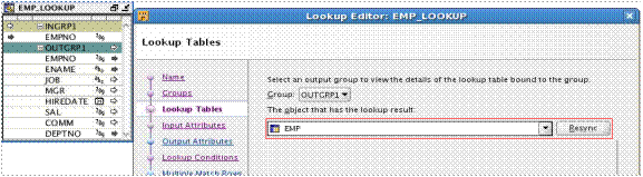 OWB lookup table