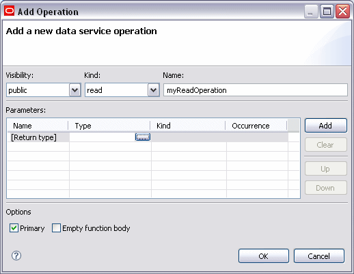 Add Operation dialog.