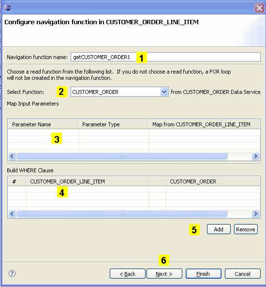Configure navigation function. Configure navigation function.