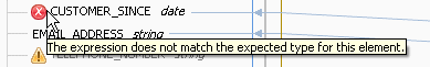 Error due to data type mismatch Error due to data type mismatch