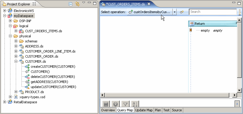 Initial query view