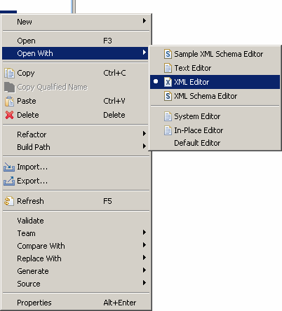 Open XML editor. Open XML editor.