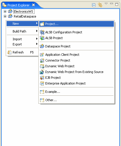 Create New Project.