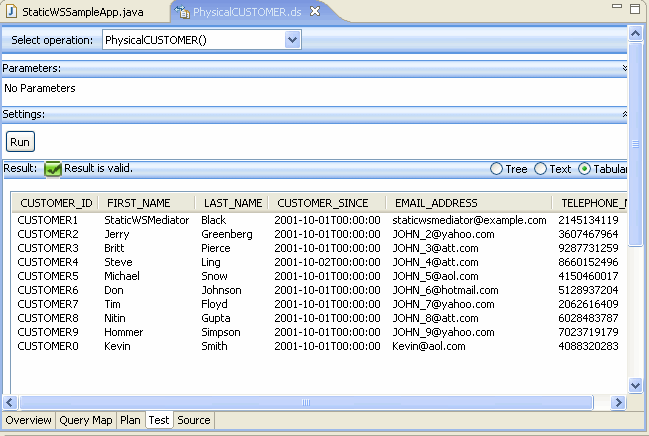 Testing the client application