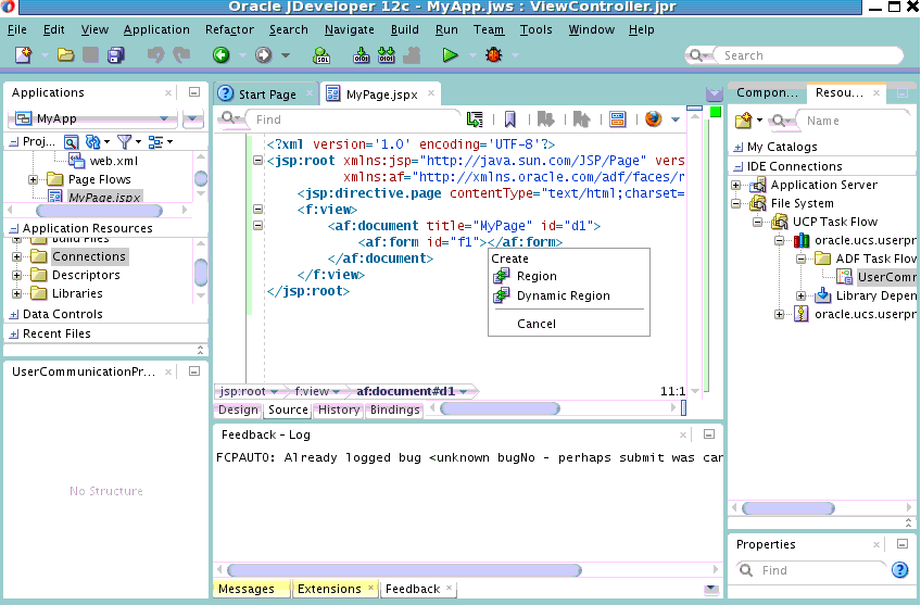 The UI for adding a region to your web application The UI for adding a region to your web application