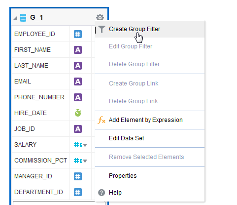 Create Group Filter