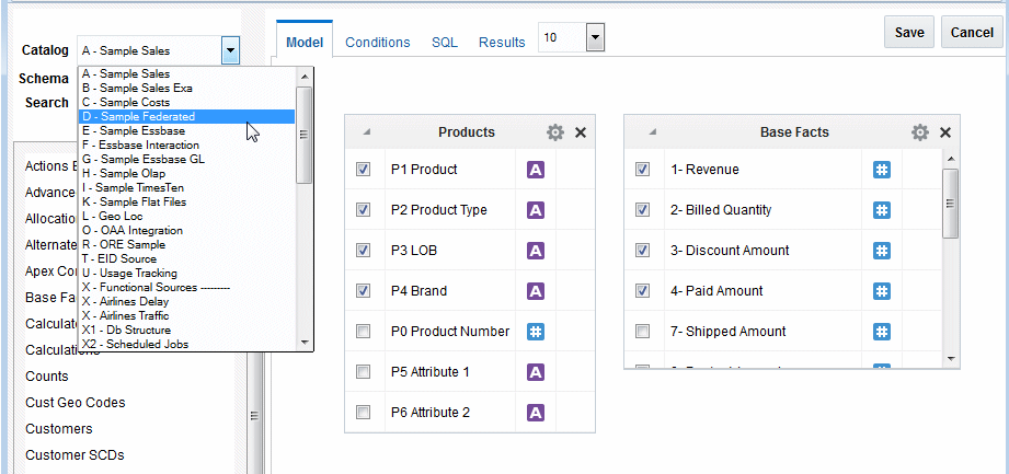 Create a bind variable dialog
