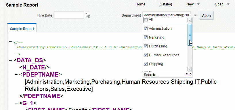 LOV display name and value pair are the same