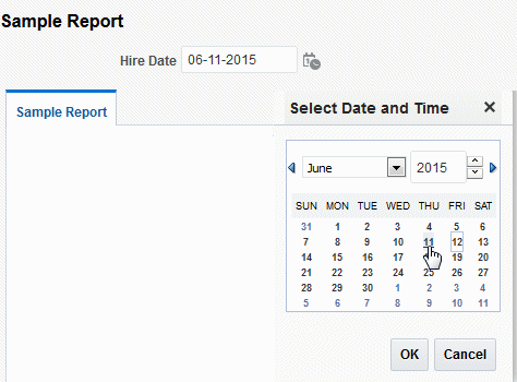 Hire Date parameter