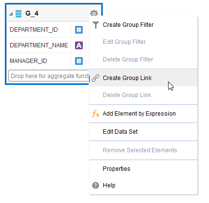 Group-level Actions menu