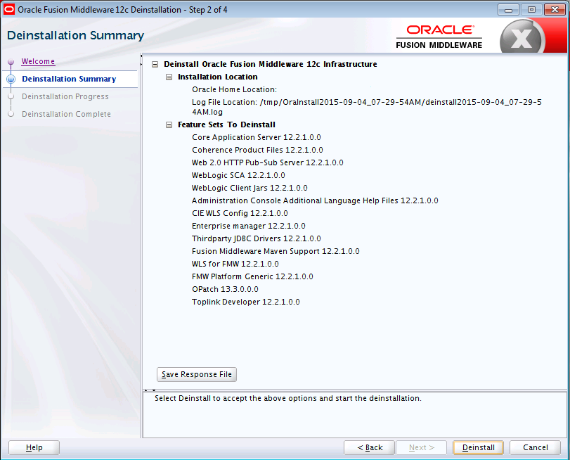 Description of the illustration uninstall_oracle_home.gif follows
